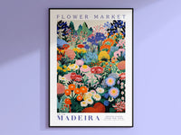 Flower Market Madeira Poster