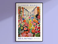 Helsinki Flower Market Poster