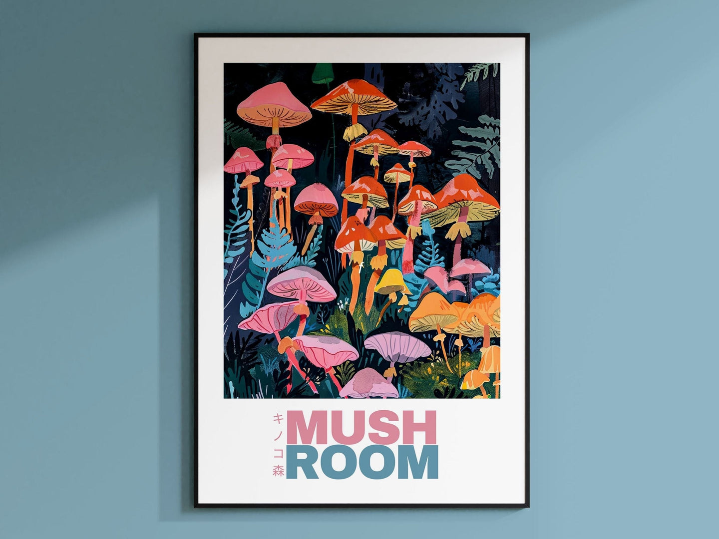 Mushroom Prints, Mushroom Poster, Mushroom Illustrations, Mushroom Decor, Botanical Prints, Vintage Mushroom, Mushroom Wall Art, Retro Art