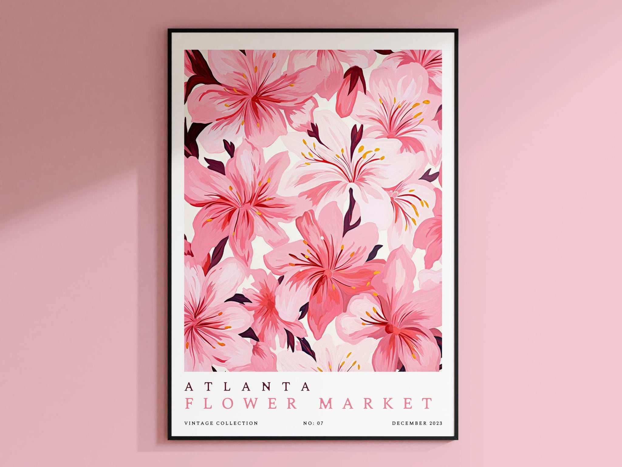 Atlanta Flower Market Poster