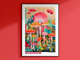 Mushroom Prints, Mushroom Poster, Mushroom Illustrations, Mushroom Decor, Botanical Prints, Vintage Mushroom, Mushroom Wall Art, Retro Art