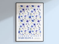 Barcelona Flower Market Poster