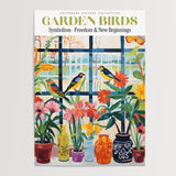 Bird Wall Art, retro plakat, botanisk blomsterprint, moderne blomsterplakat, moderne boligindretning, blomsterillustration, print fuglemaleri