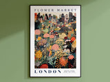 London Flower Market Poster