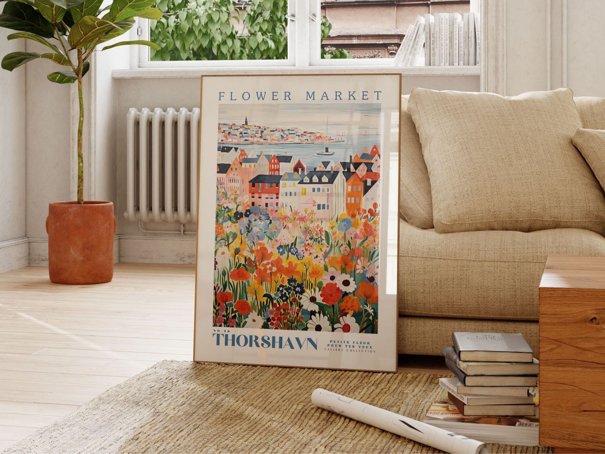 Flower Market Thorshavn Poster