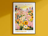 Amsterdam Flower Market Poster