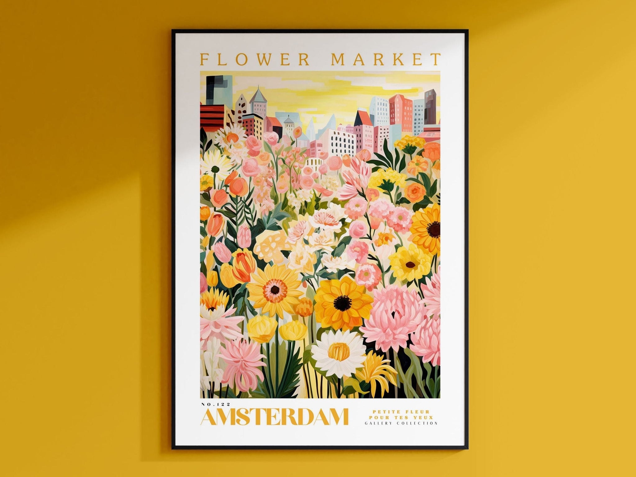 Amsterdam Flower Market Poster