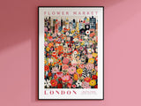 London Flower Market plakat