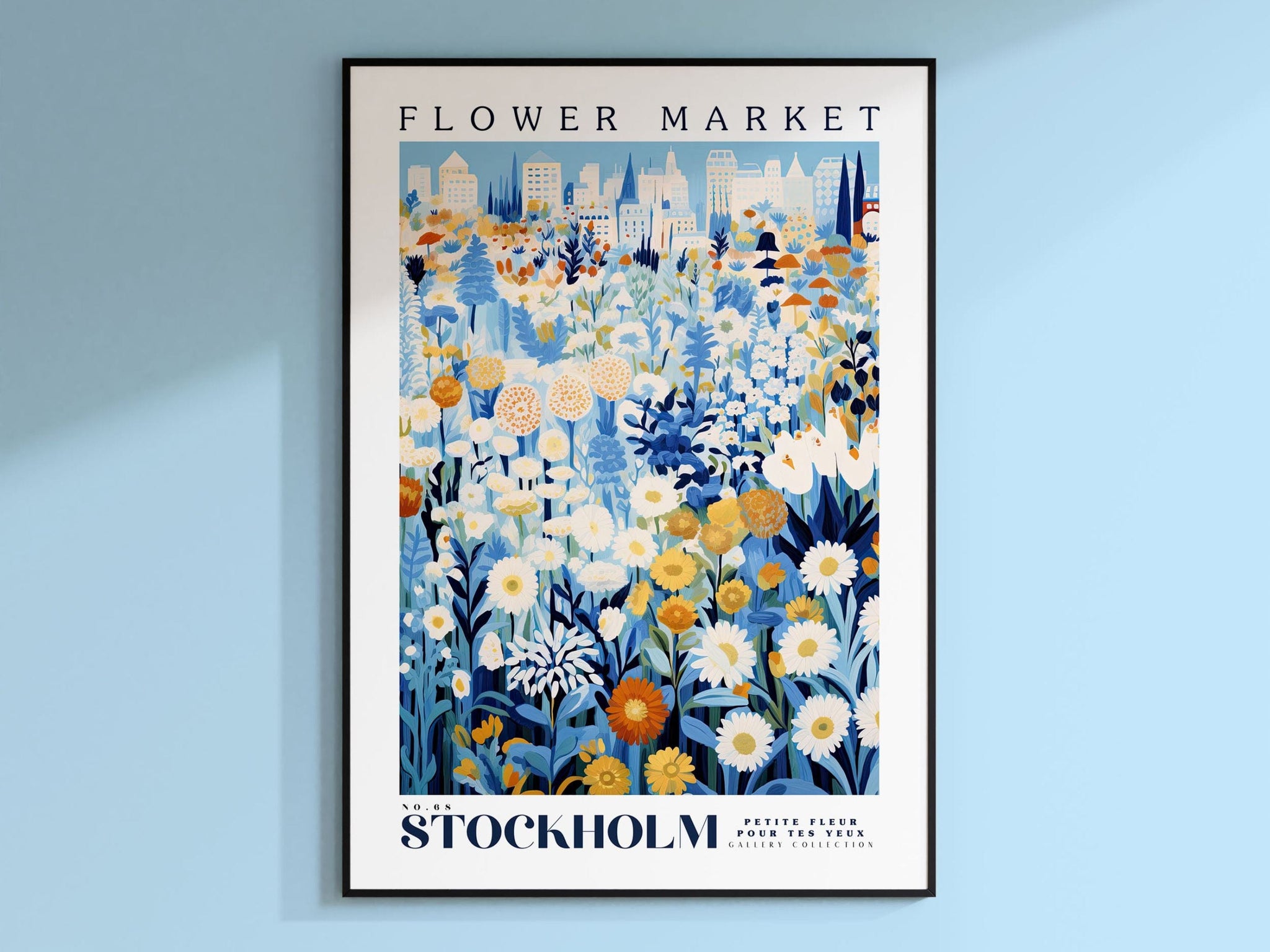 Stockholms blomstermarked plakat