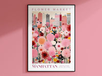 Manhattan Flower Market Poster