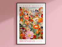 Birmingham Flower Market Poster