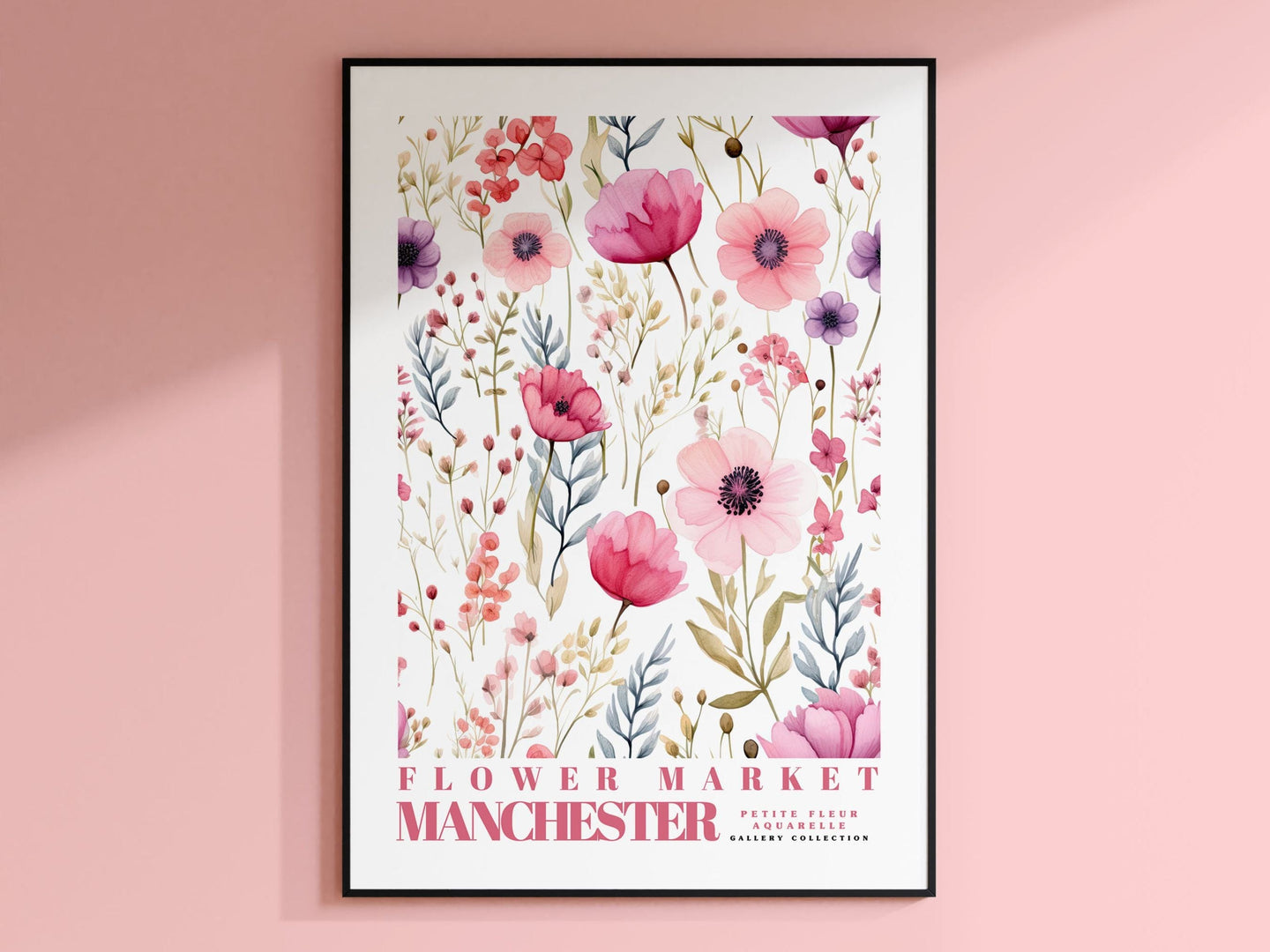 Manchester Flower Market Print