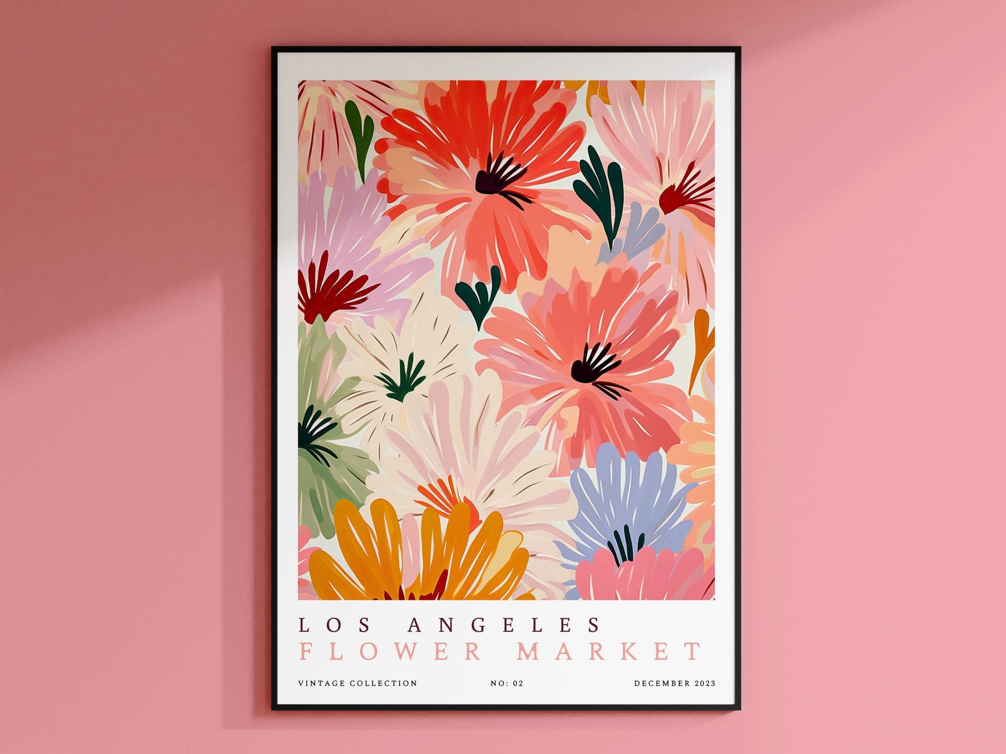 Los Angeles Flower Market Poster