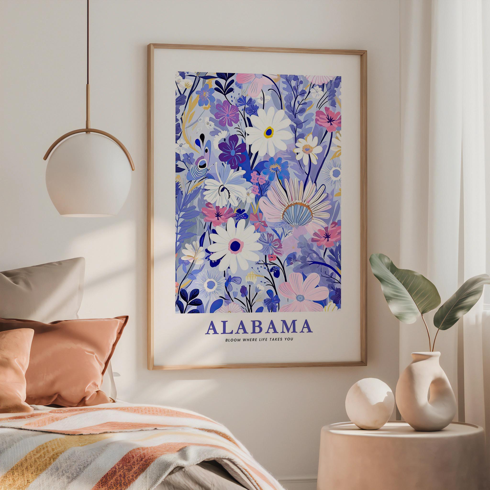 Alabama Flower Art Print
