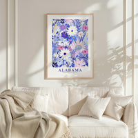 Alabama Flower Art Print