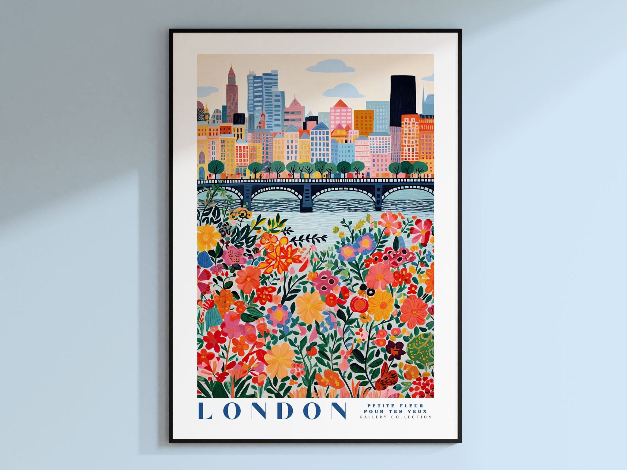 London Flower Market plakat