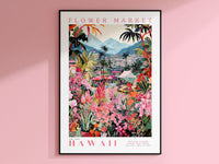 Hawaii Flower Market Poster