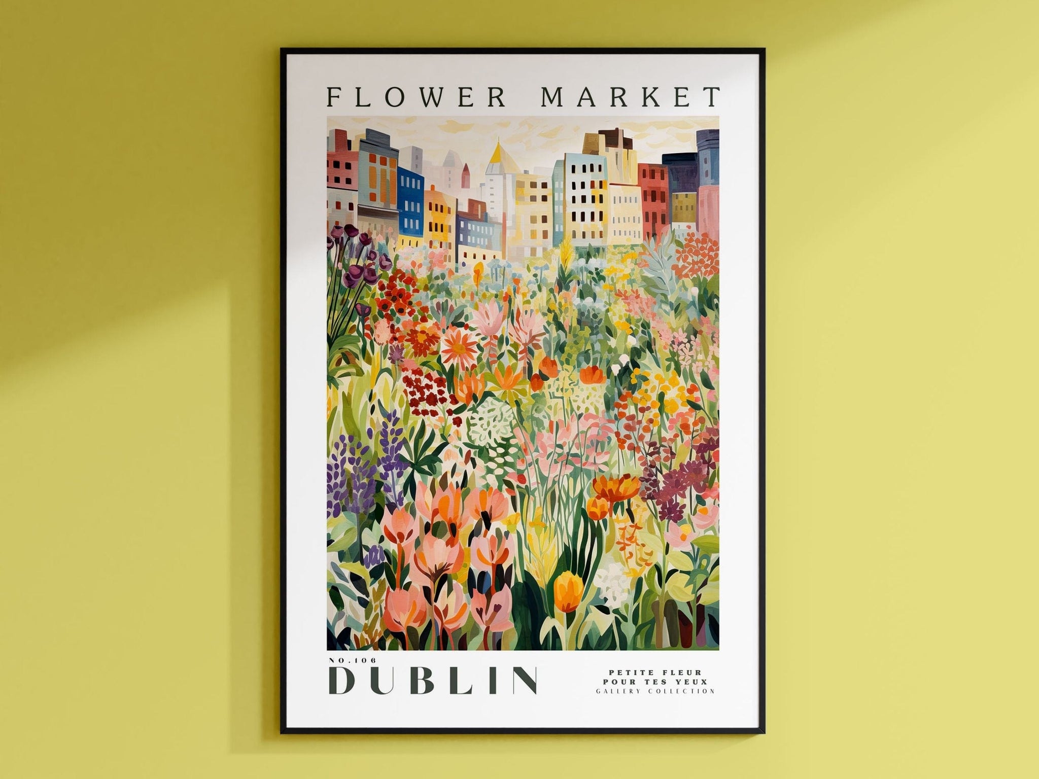 Dublin Flower Market Poster