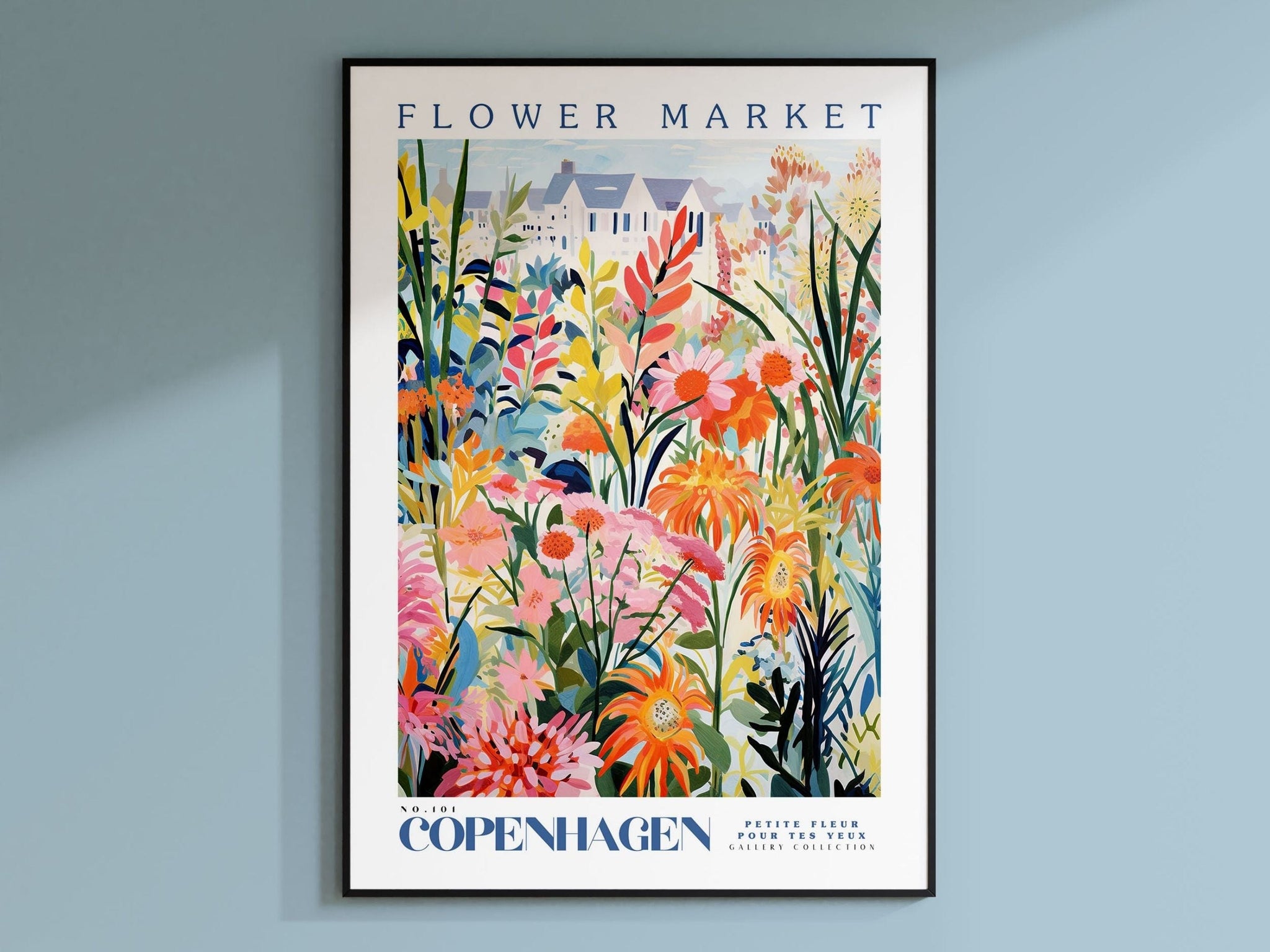 Copenhagen Flower Market Poster