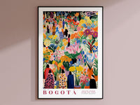 Bogota Flower Market Poster