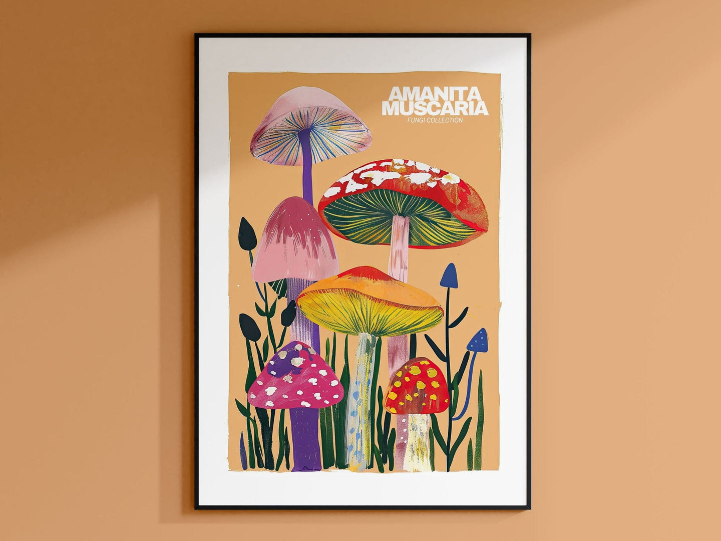 Mushroom Prints, Mushroom Poster, Mushroom Illustrations, Mushroom Decor, Botanical Prints, Vintage Mushroom, Mushroom Wall Art, Retro Art