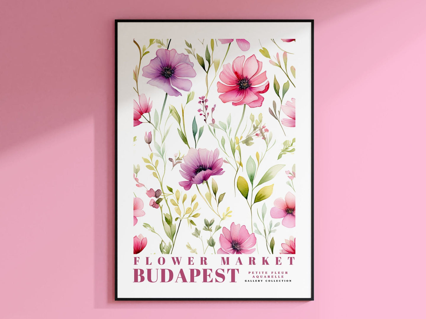 Budapest Flower Market Poster