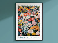 Mount Fuji Flower Market Plakat