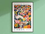 Lisbon Flower Market Poster