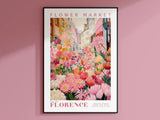 Flower Market Florence Poster