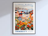 Thorshavn Flower Market Poster