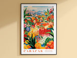 Caracas Flower Market Poster