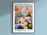 Athens blomstermarked plakat 