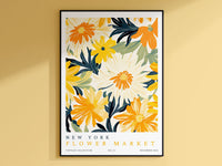 New York Flower Market Poster