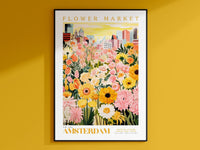 Amsterdam Flower Market Poster