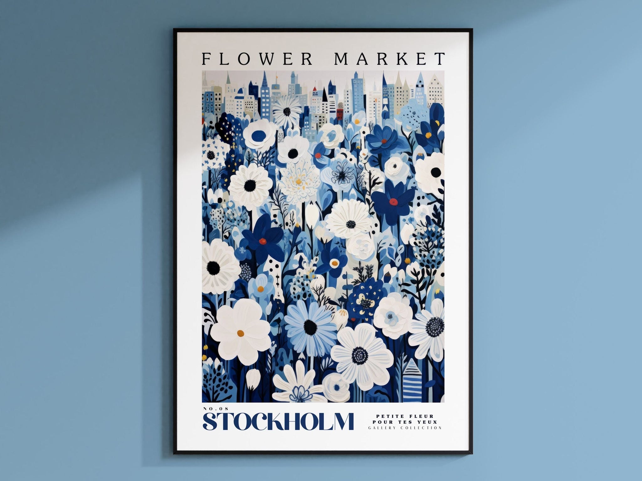 Stockholm Flower Market Poster