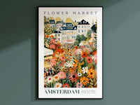 Amsterdam Flower Market Poster