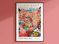 Edinburg Flower Market Poster