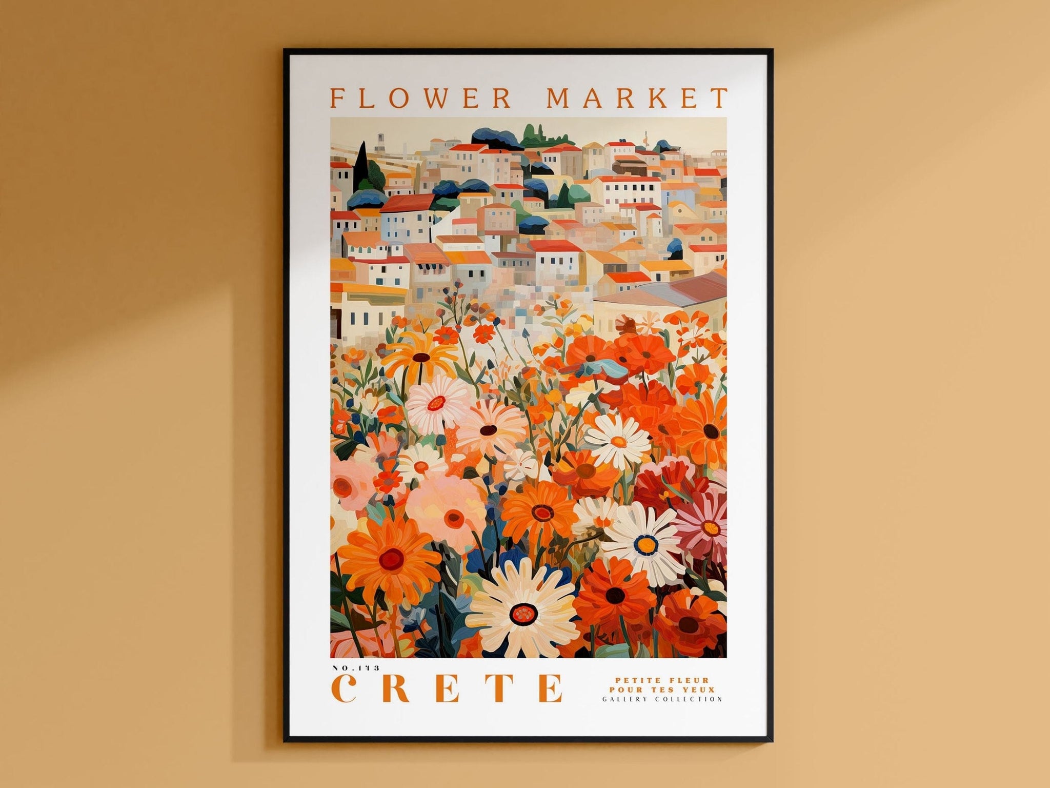 Crete Flower Market Poster