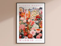 Madrid Flower Market Poster