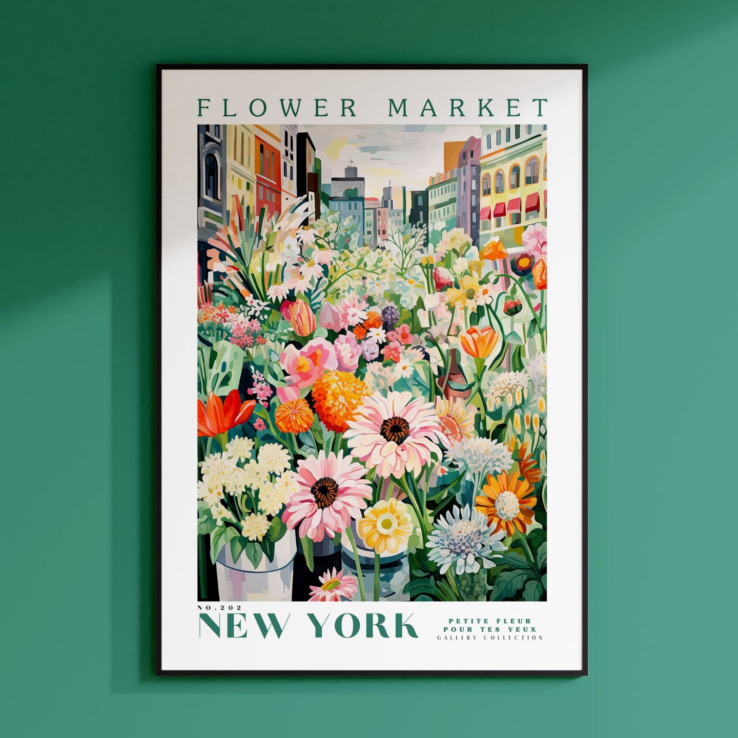 a picture of a flower market in new york