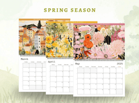 2025 Calendar with Floral Illustrations - 8.5" x 11" (US) - A4 (EU) - Enchanted SightsCalendarsEnchanted Sights