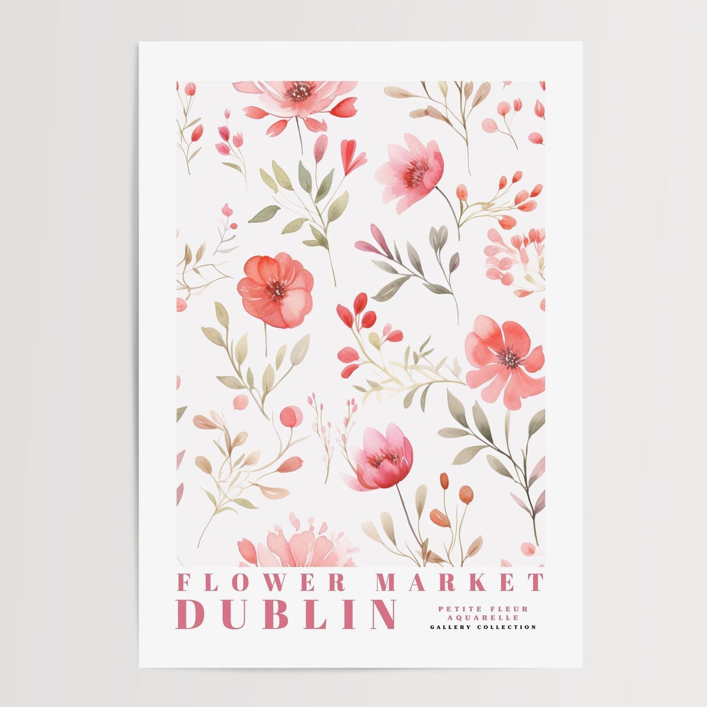 Dublin Flower Market Poster