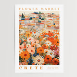 Crete Flower Market Poster