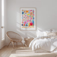 Massachusetts Flower Art Print