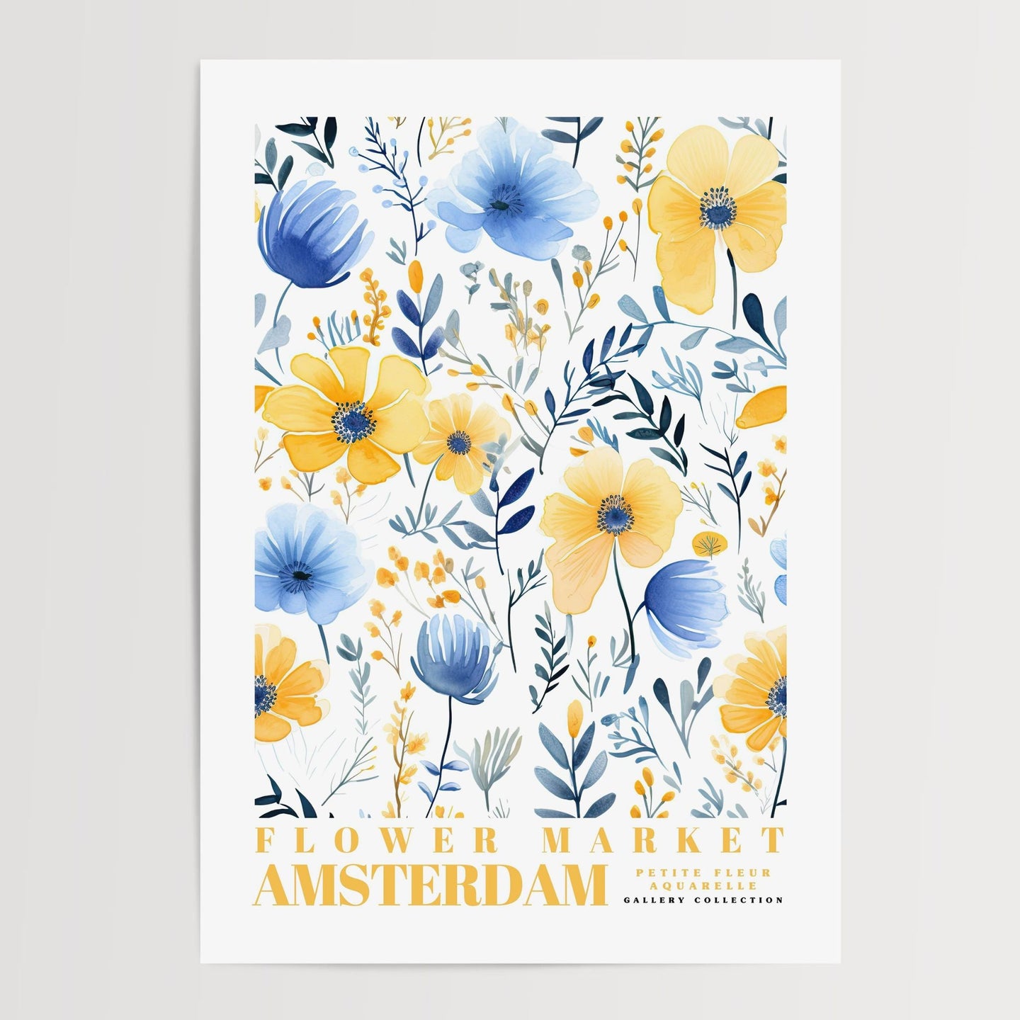 Amsterdam Flower Market Poster