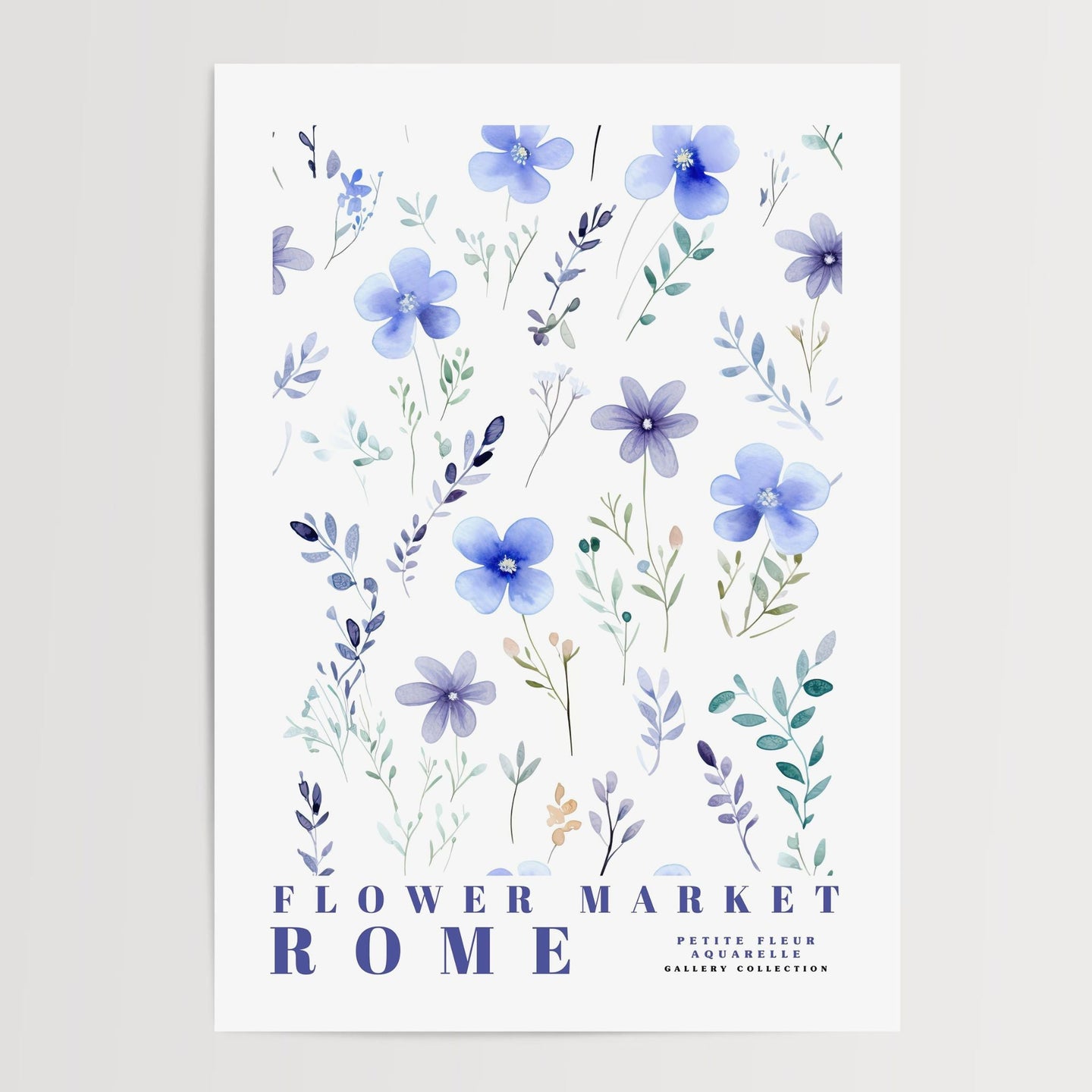 Rome Flower Market Poster