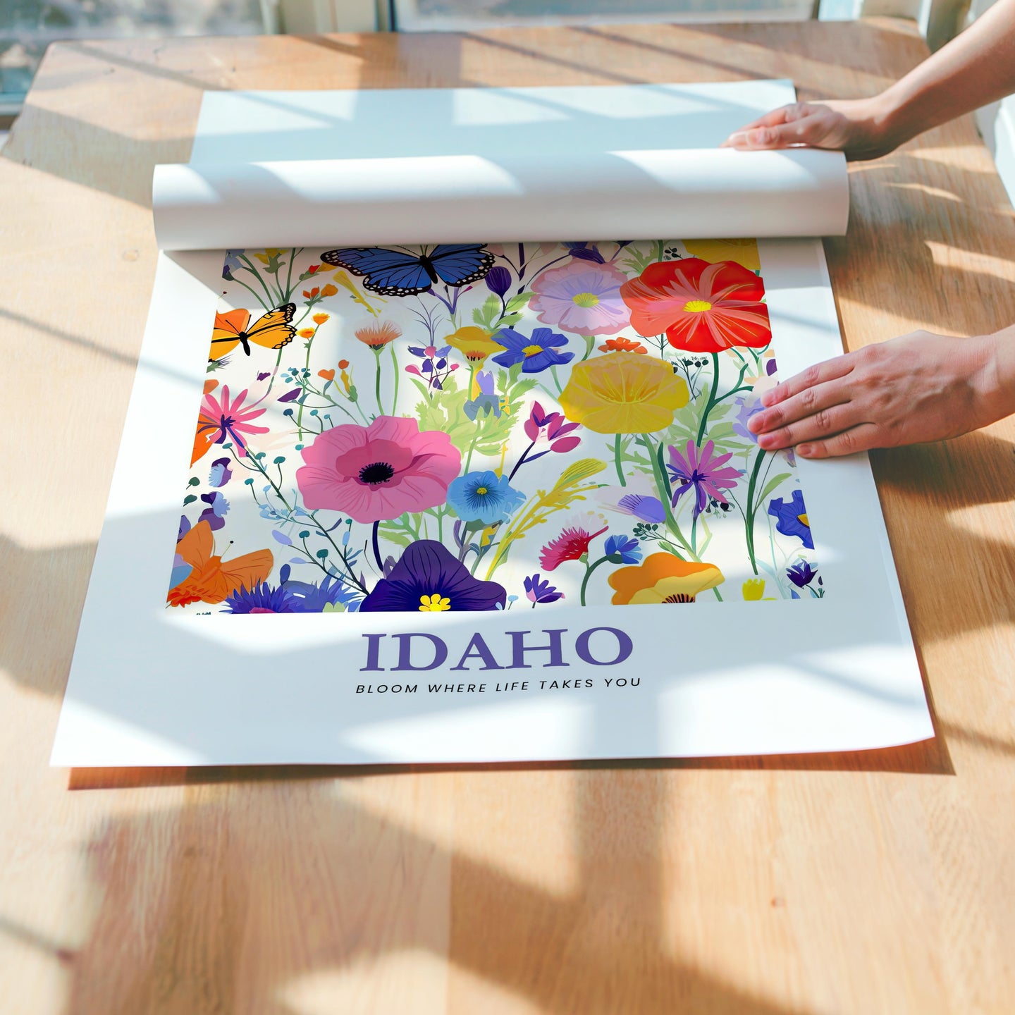 Idaho Flower Art Print