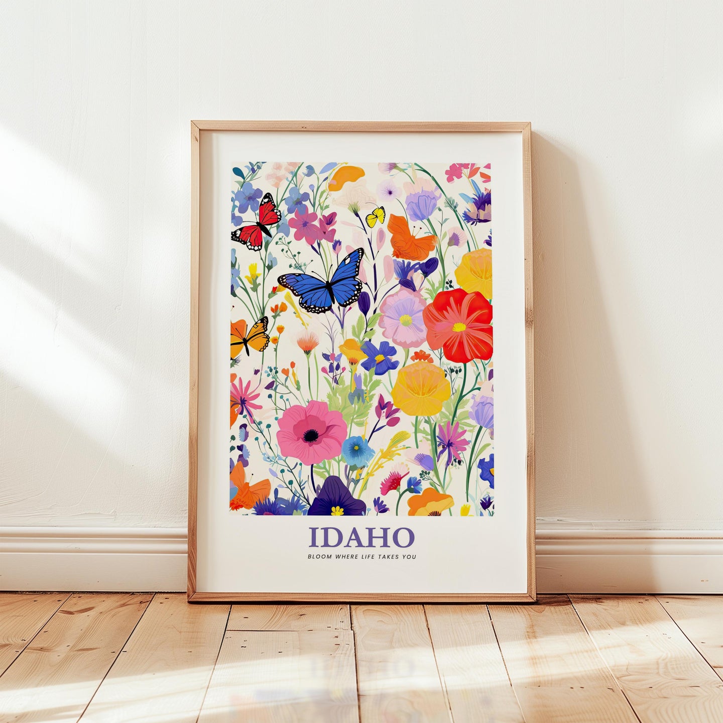 Idaho Flower Art Print