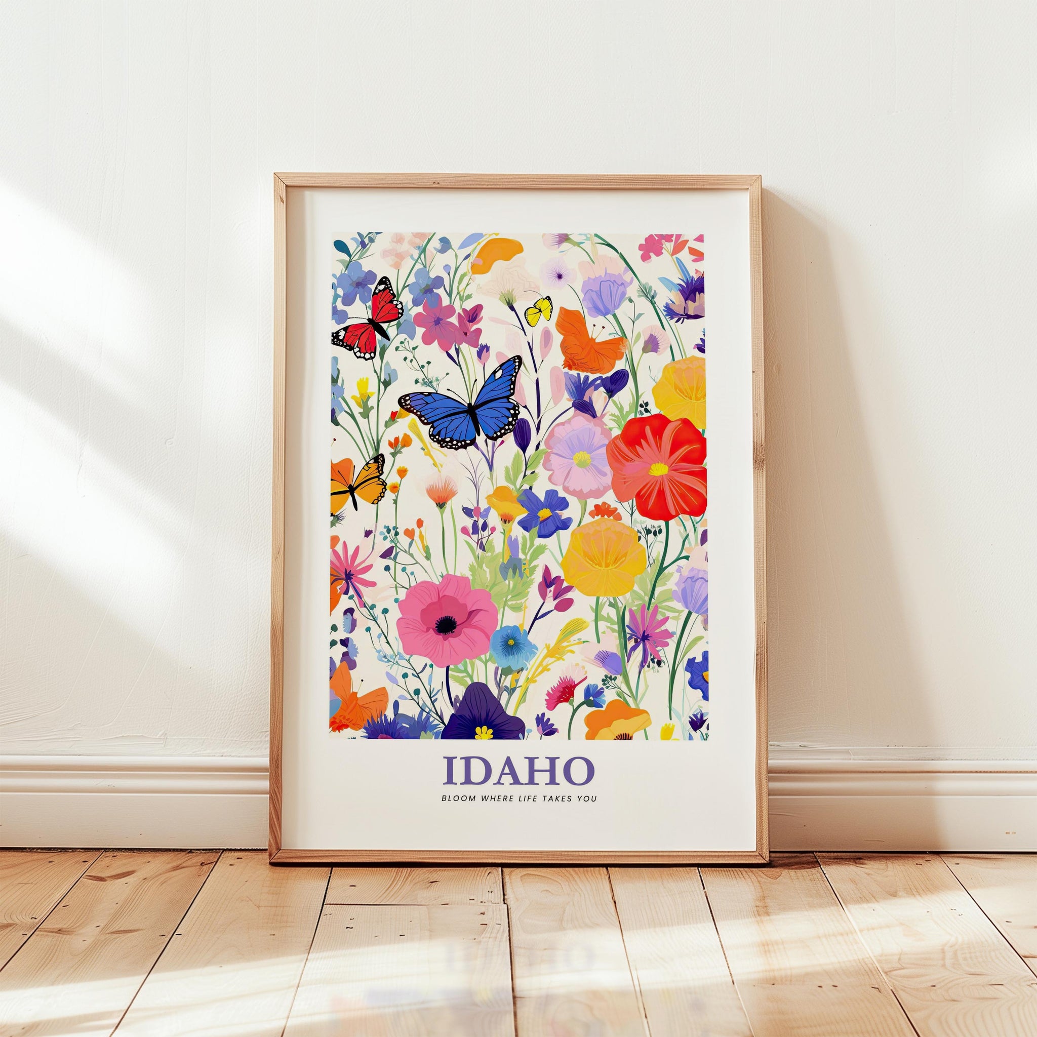 Idaho Flower Art Print