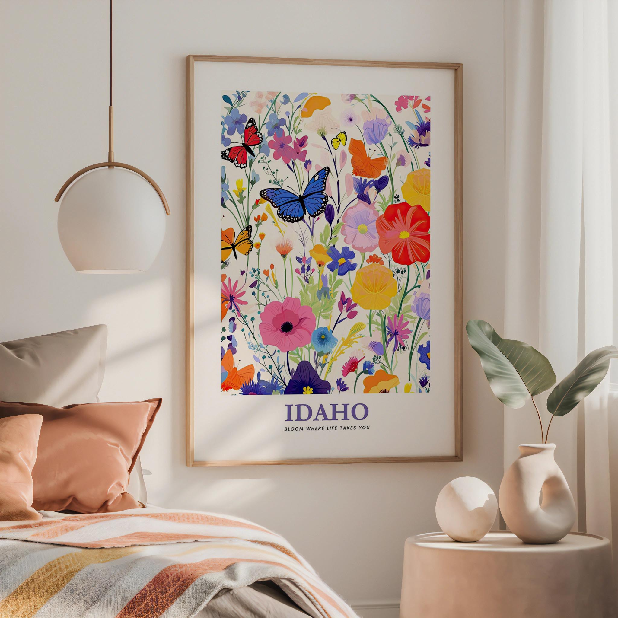 Idaho Flower Art Print